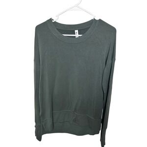 Athleta Green Crewneck Sweatshirt XS‎ Long Sleeve Relaxed Fit Pullover Top
